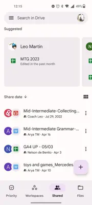 Google Drive android App screenshot 1